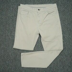 Blue Delta Pants Men 32x29 Khaki Stone 5 Pocket Stretch Custom Made Cotton Chino